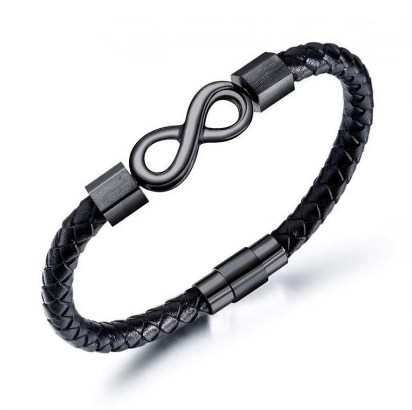 Bracelet Cuir Multicouche Classique pour Homme – Bijou Élégant avec Fermoir Magnétique en Métal