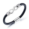 Bracelet Cuir Multicouche Classique pour Homme – Bijou Élégant avec Fermoir Magnétique en Métal