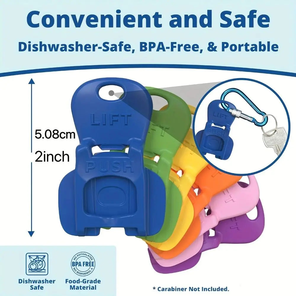 Ouvre-Canettes Réutilisable Coloré – Bouchon Anti-Poussière et Protecteur de Boissons (Lot de 1, 6 ou 12)