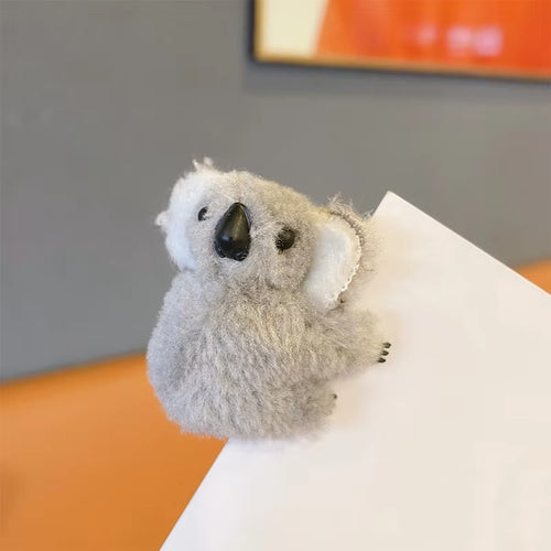 Barrette Koala en Peluche – Pince à Cheveux Mignonne pour Fille ou Femme, Accessoire de Coiffure Kawaii