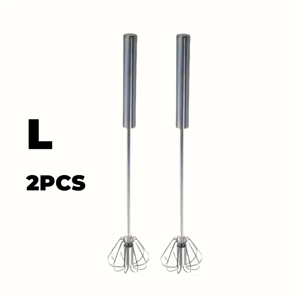 Fouet Automatique en Acier Inoxydable – Batteur à Œufs et Crèmes Sans Effort