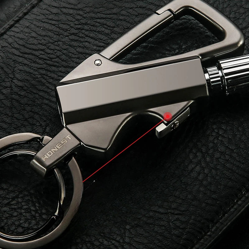 Porte-Clés Multifonction Briquet à Kérosène – Ouvre-Bouteille et Allume-Feu Portable pour Extérieur