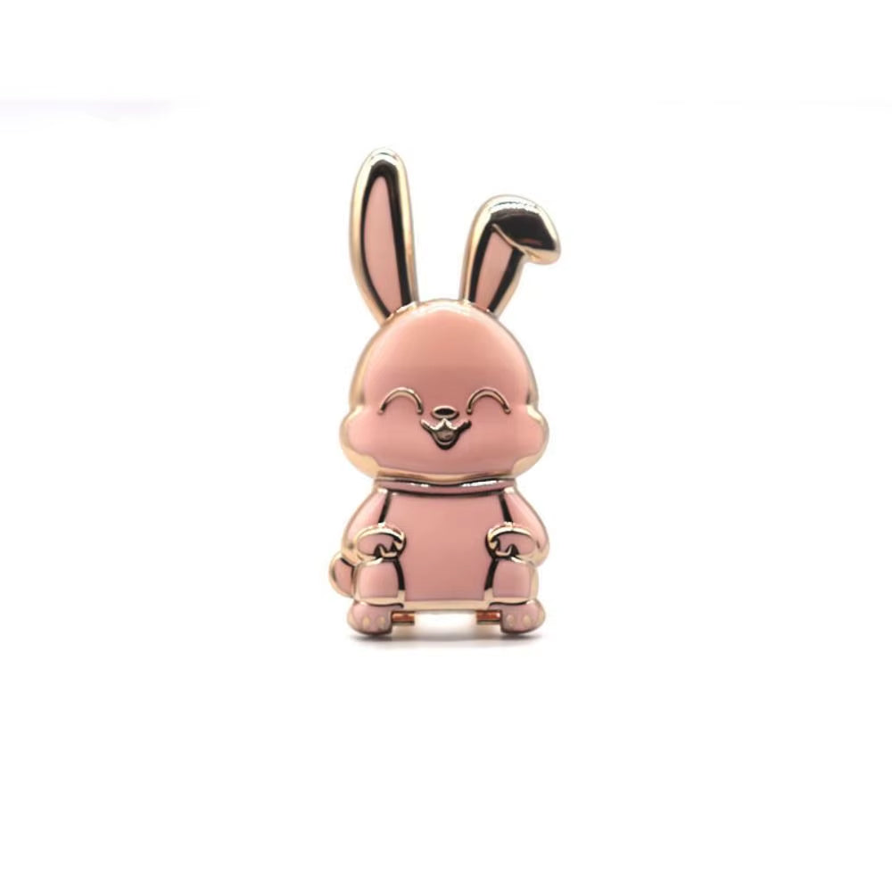 Support Anneau Lapin 3D pour Téléphone – Bague Pliable et Rotative, Fixation Dos Portable Universelle