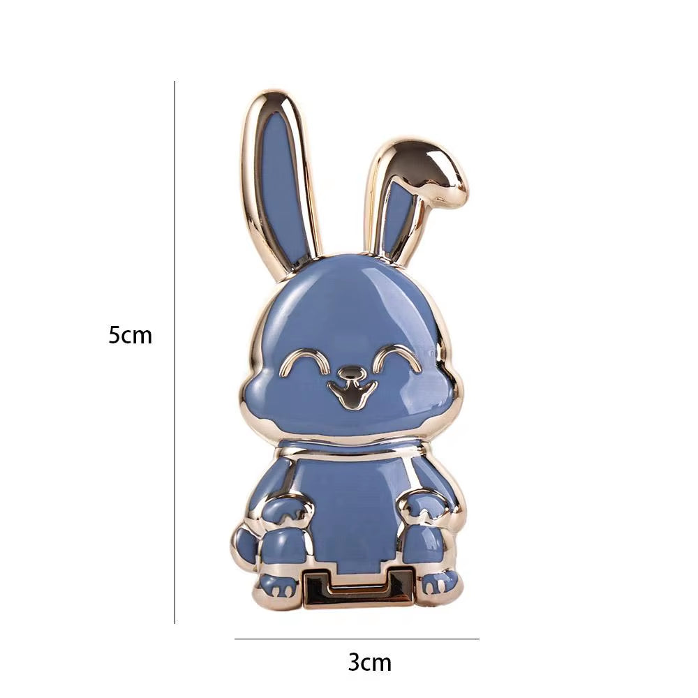 Support Anneau Lapin 3D pour Téléphone – Bague Pliable et Rotative, Fixation Dos Portable Universelle