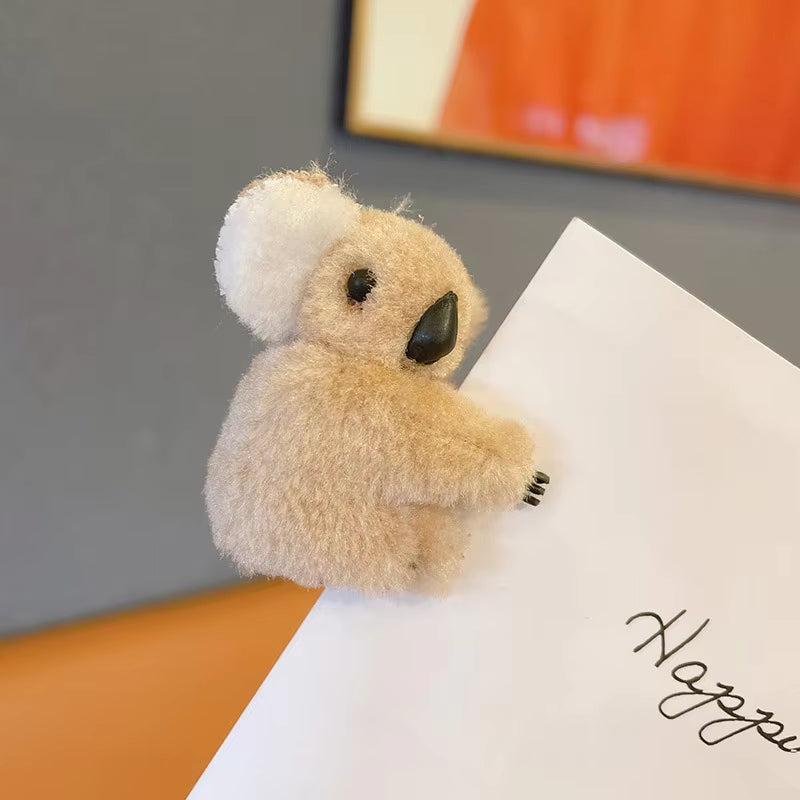 Barrette Koala en Peluche – Pince à Cheveux Mignonne pour Fille ou Femme, Accessoire de Coiffure Kawaii